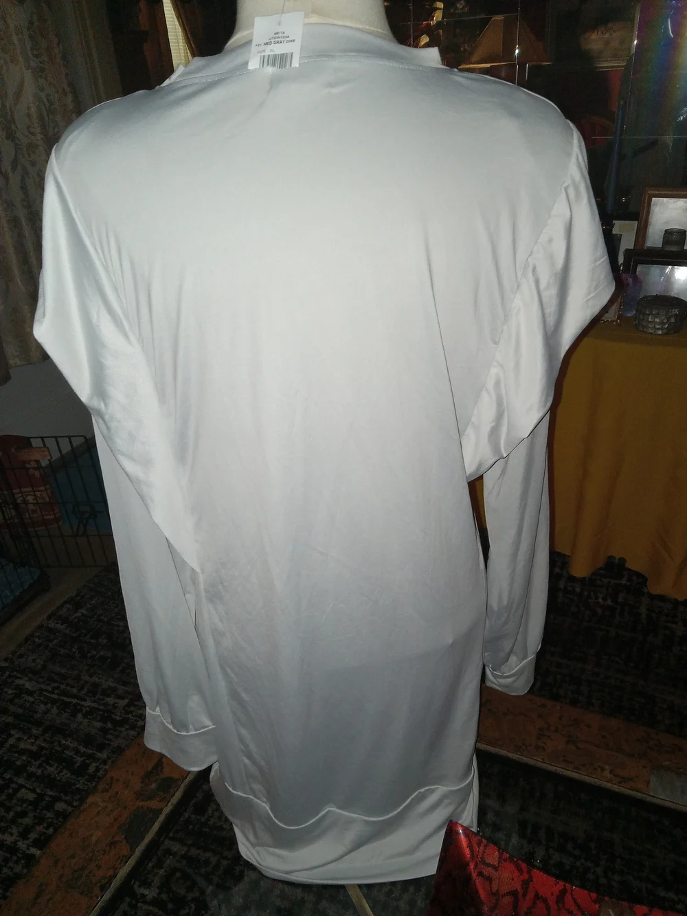 Gray Long Sleeve Stright Tunic Dress